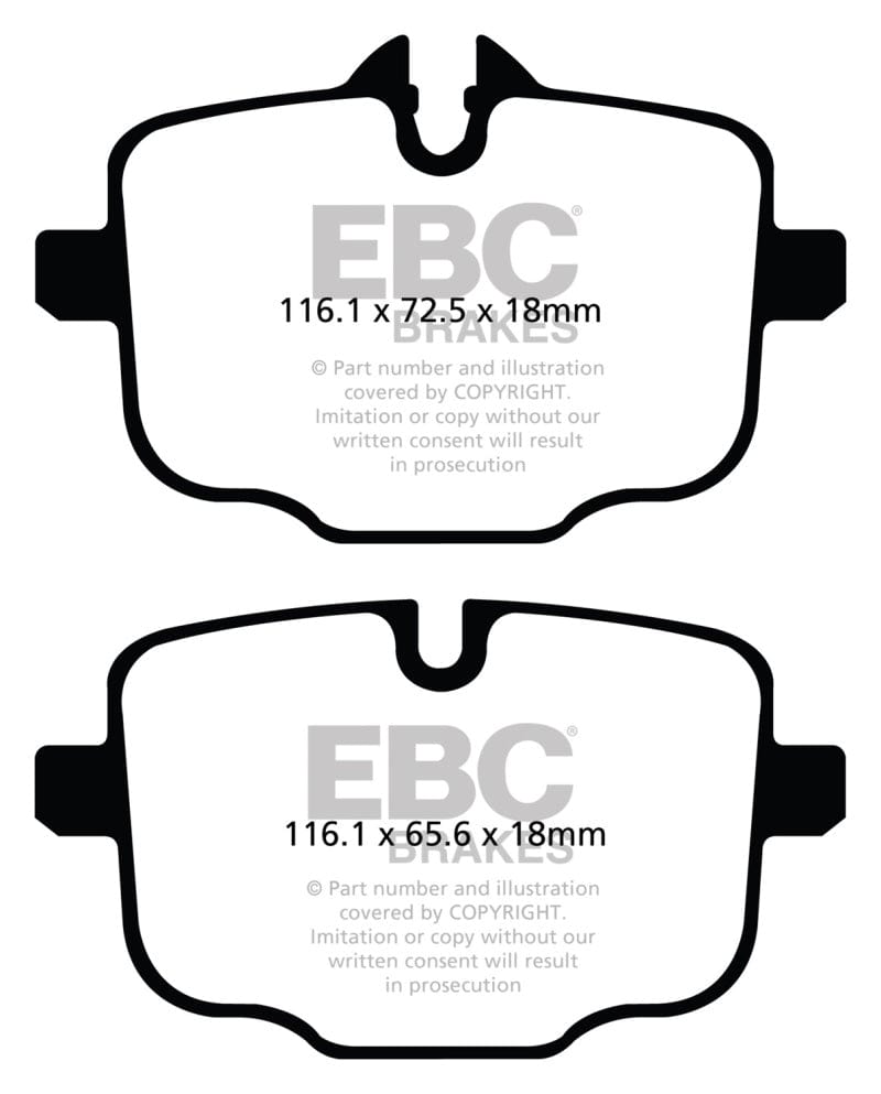 Kies-Motorsports EBC EBC 2021+ BMW M3/M4 3.0TT (G80/G82/G83) Yellowstuff Rear Brake Pads