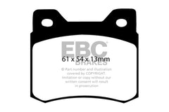 Kies-Motorsports EBC EBC 84-86 Mercedes-Benz 190/190E 2.3 Greenstuff Rear Brake Pads