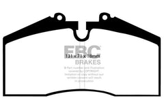 Kies-Motorsports EBC EBC 96-98 Porsche 911 (993) 3.6 Carrera 4S Redstuff Rear Brake Pads