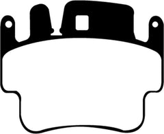 Kies-Motorsports EBC EBC 98-05 Porsche 911 996 3.4 Carrera 2 (Iron Rotor) Redstuff Frt Brake Pad (Check EBC Fit Guide)