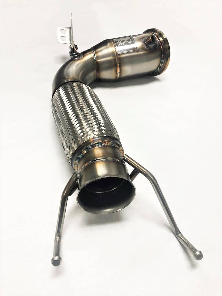 Kies-Motorsports Evolution Racewerks Competition Series 4" Catless Downpipe for the 2015+ Mini Cooper S, Clubman, Cabrio and Countryman EU/Asia Spec & Cooper JCW all region (4 Cylinder) Engine