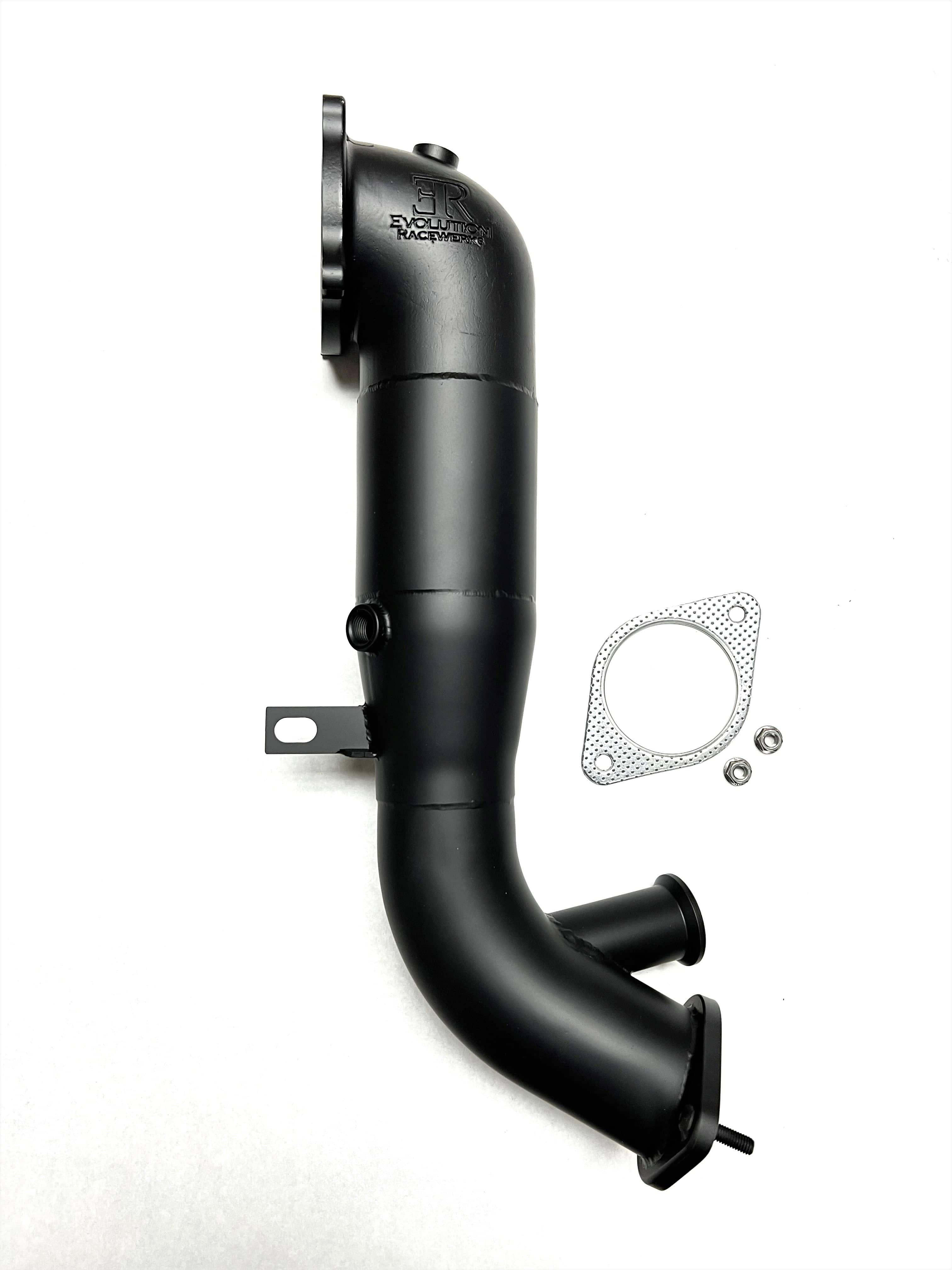 Kies-Motorsports Evolution Racewerks Competition Series 4" Catless Downpipe for the 2016+ Alfa Giulia / Stelvio 2.0L