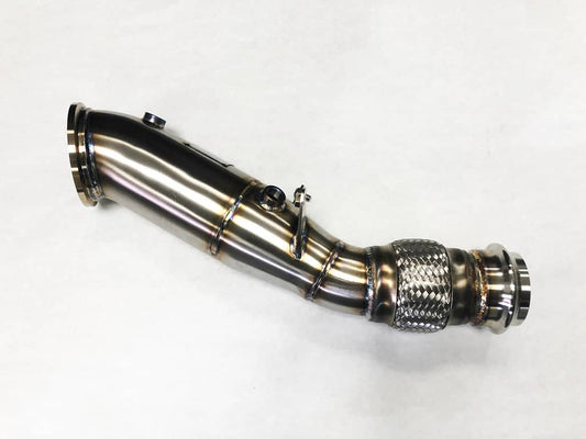 Kies-Motorsports Evolution Racewerks Competition Series 4" Catless Downpipe for the 2021+ Toyota Supra 2.0 B46 US Spec Engine