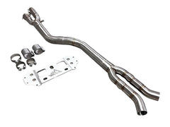 Kies-Motorsports Extreme Powerhouse MAD BMW G87 M2 S58 Non-Resonated Single Midpipe (Brace Included)