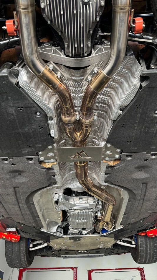 Kies-Motorsports Extreme Powerhouse MAD BMW G87 M2 S58 Resonated Single Midpipe (Brace Included)