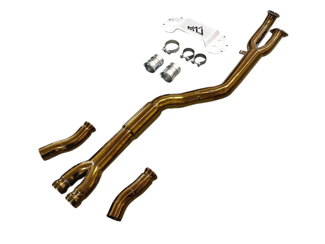 Kies-Motorsports Extreme Powerhouse MAD BMW M3 M4 S58 G80 G82 Resonated Single Midpipe Titanium - MAD-097