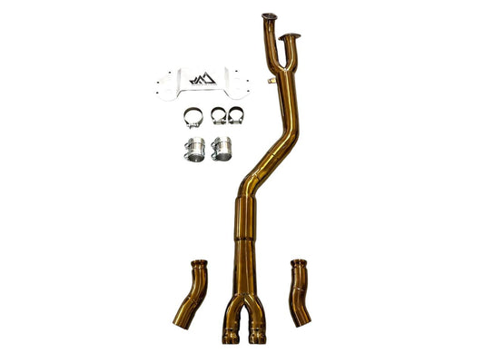 Kies-Motorsports Extreme Powerhouse MAD BMW M3 M4 S58 G80 G82 Resonated Single Midpipe Titanium - MAD-097