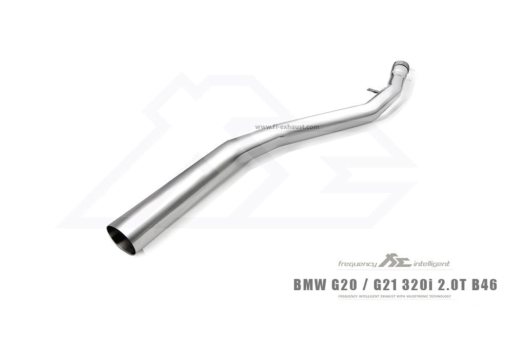 Kies-Motorsports Fi Exhaust BMW Fi Exhaust G20 / G21 320i 2.0T B46 |B46| 2019 +Front Pipe + Mid Pipe + Valvetronic Muffler + Dual Silver Tips + Standard Remote