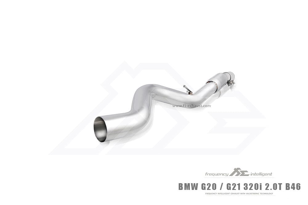 Kies-Motorsports Fi Exhaust BMW Fi Exhaust G20 / G21 320i 2.0T B46 |B46| 2019 +Front Pipe + Mid Pipe + Valvetronic Muffler + Dual Silver Tips + Standard Remote