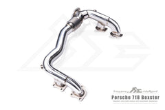 Kies-Motorsports Fi Exhaust Porsche 718 Boxster / Cayman|2.0L turbocharged flat-4|2016 +Mid Pipe + Valvetronic Muffler + Dual Silver Tips + Standard Remote