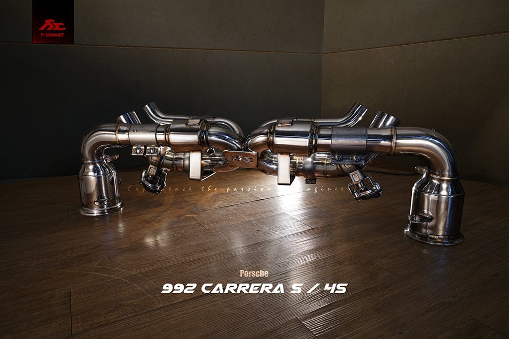 Kies-Motorsports Fi Exhaust Porsche 992 Carrera / 4 / S / 4S|3.0TT flat-6|2019 +Valvetronic Muffler + Fi PRO App Remote (OBDII)