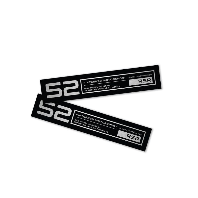 Kies-Motorsports fifteen52 fifteen52 Holeshot RSR Wheel Lip Decal Set of Four - Black