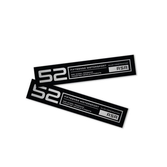 Kies-Motorsports fifteen52 fifteen52 Holeshot RSR Wheel Lip Decal Set of Four - Black