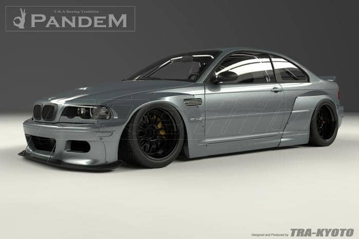 Kies-Motorsports GReddy GReddy 99-06 BMW E46 Coupe Pandem Wide Body Front Fenders (SPECIAL ORDER)