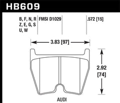 Kies-Motorsports Hawk Performance Hawk HP+ Street Brake Pads