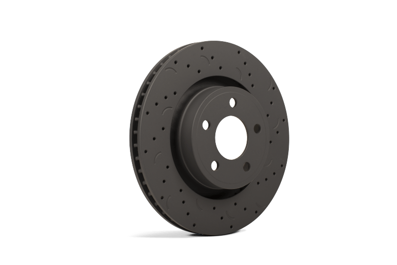 Kies-Motorsports Hawk Performance Hawk Talon 2004 BMW X3 Drilled and Slotted Front Brake Rotor Set