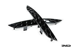 Kies-Motorsports IND Distribution Acexxon B9 A5 / S5 Rear Reflector Insert Set - Honeycomb Gloss Black