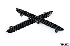 Kies-Motorsports IND Distribution Acexxon F87 M2 Rear Reflector Insert Set - Horizontal Slat Gloss Black
