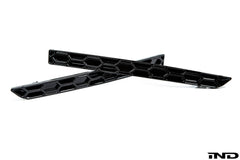 Kies-Motorsports IND Distribution Acexxon F8X M3 / M4 Rear Reflector Insert Set - Honeycomb Gloss Black