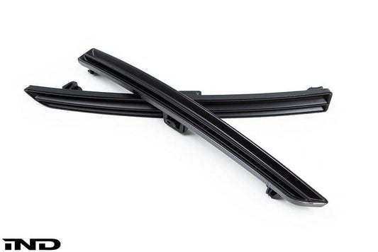 Kies-Motorsports IND Distribution Acexxon F8X M3 / M4 Rear Reflector Insert Set - Horizontal Slat Matte Black