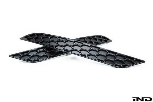 Kies-Motorsports IND Distribution Acexxon MK7.5 Golf GTI / Golf R Rear Reflector Insert Set - Honeycomb Matte Black