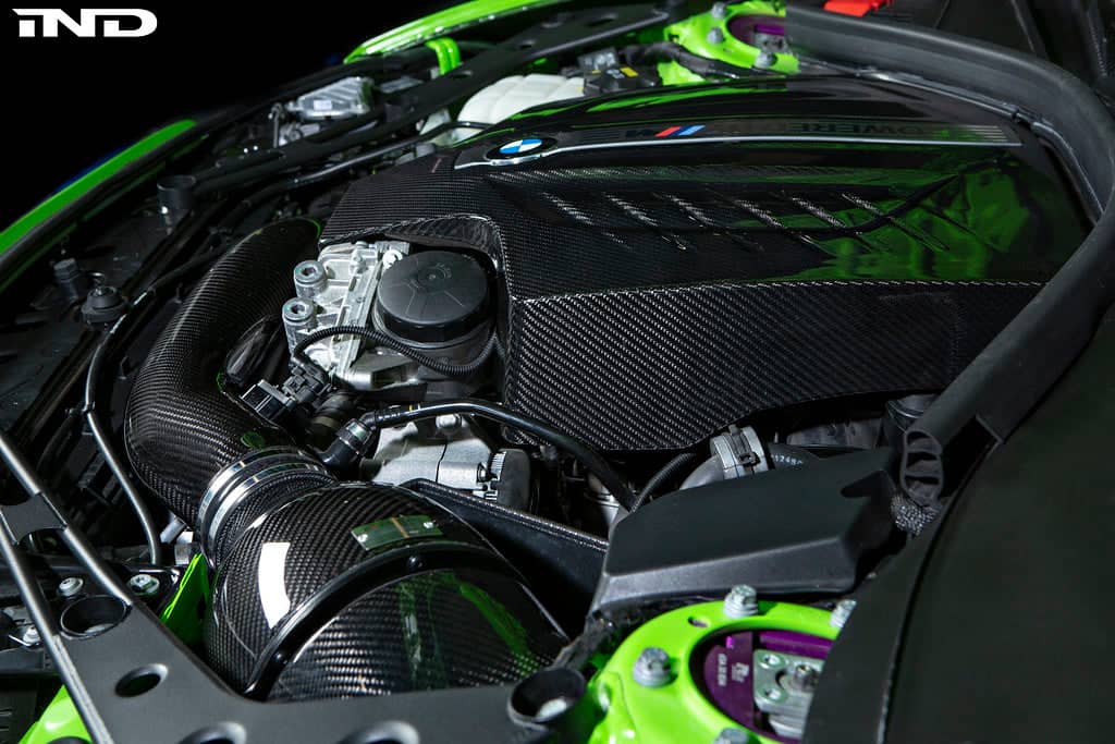 Kies-Motorsports iND Distribution Eventuri BMW F87 M2 N55 Black Carbon Engine Cover