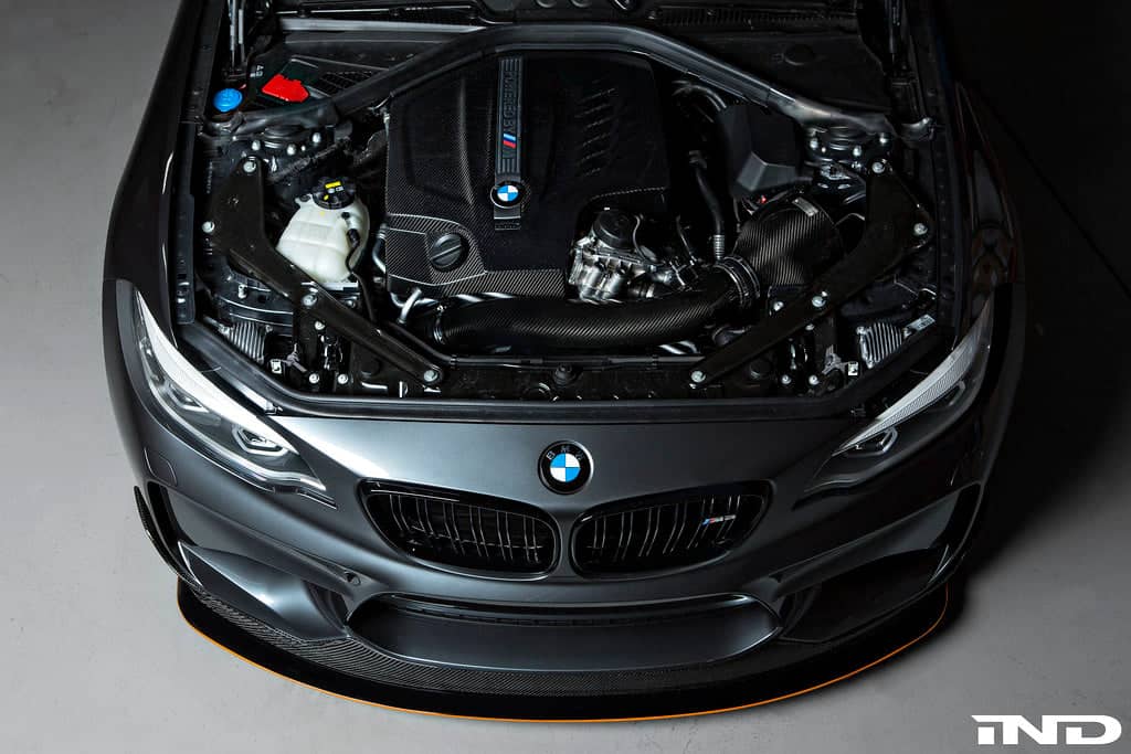 Kies-Motorsports iND Distribution Eventuri BMW F87 M2 N55 Black Carbon Engine Cover