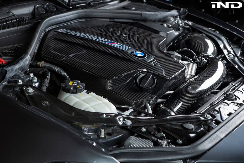 Kies-Motorsports iND Distribution Eventuri BMW F87 M2 N55 Black Carbon Engine Cover