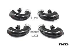 Kies-Motorsports iND Distribution Eventuri F9X X5M / X6M Pre-LCI Carbon Turbo Inlet Set