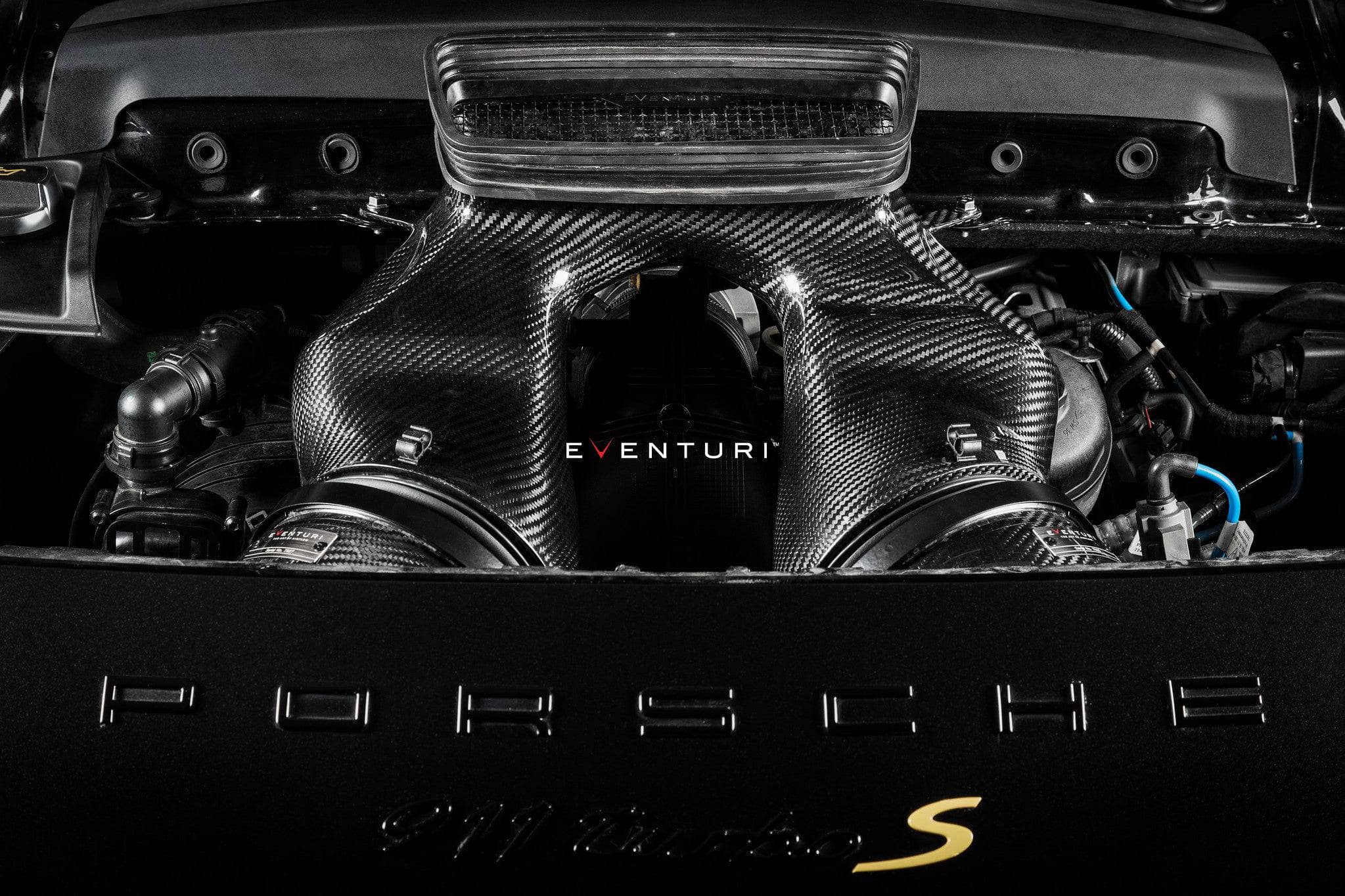 Kies-Motorsports iND Distribution Eventuri Porsche 991 991.2 Turbo / Turbo S Black Carbon Intake System