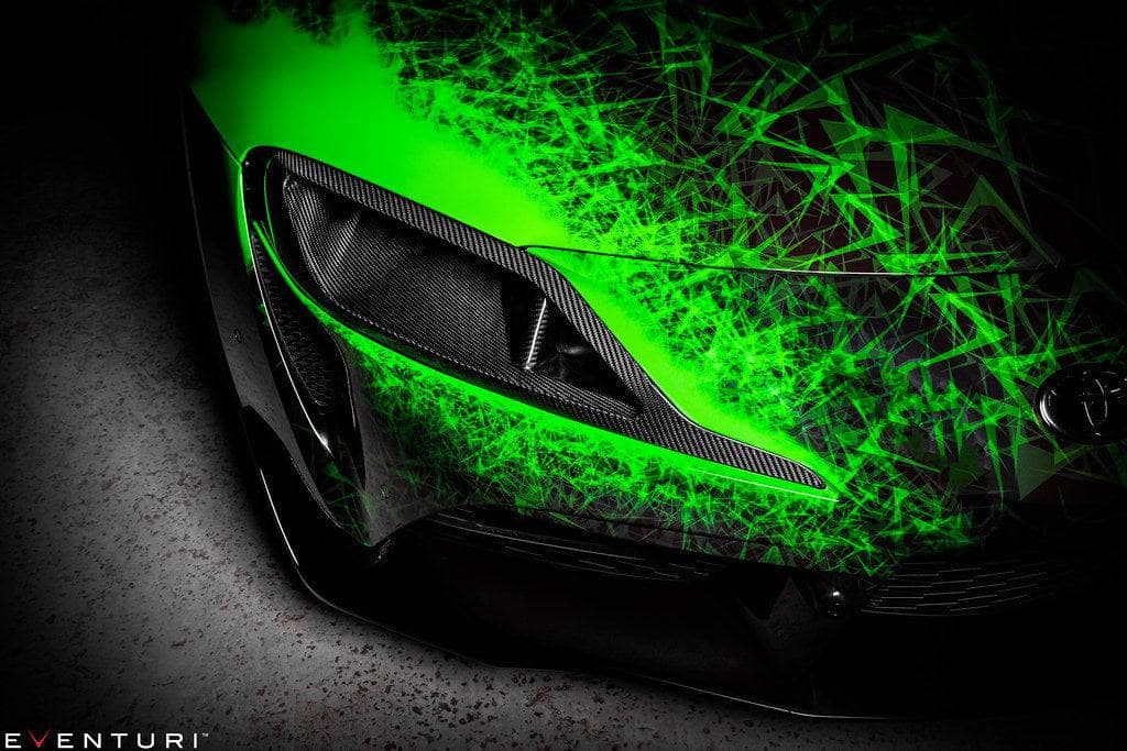 Kies-Motorsports iND Distribution Eventuri Toyota A90 Supra Black Carbon Headlamp Race Duct