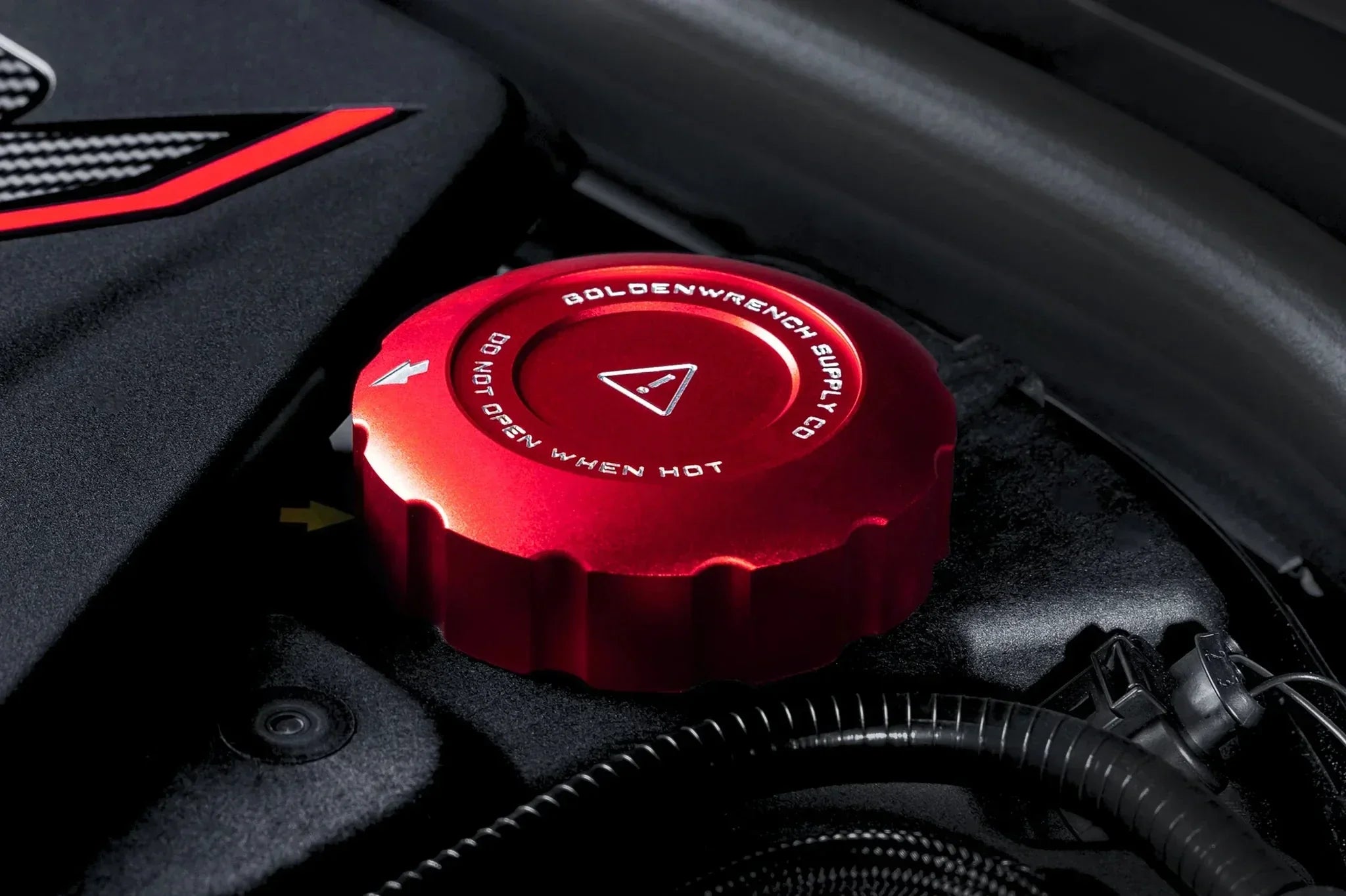 Kies-Motorsports IND Distribution Goldenwrench Blackline Performance BMW M Car (S63 / S68) Engine Cap Cover Set - Edition Red