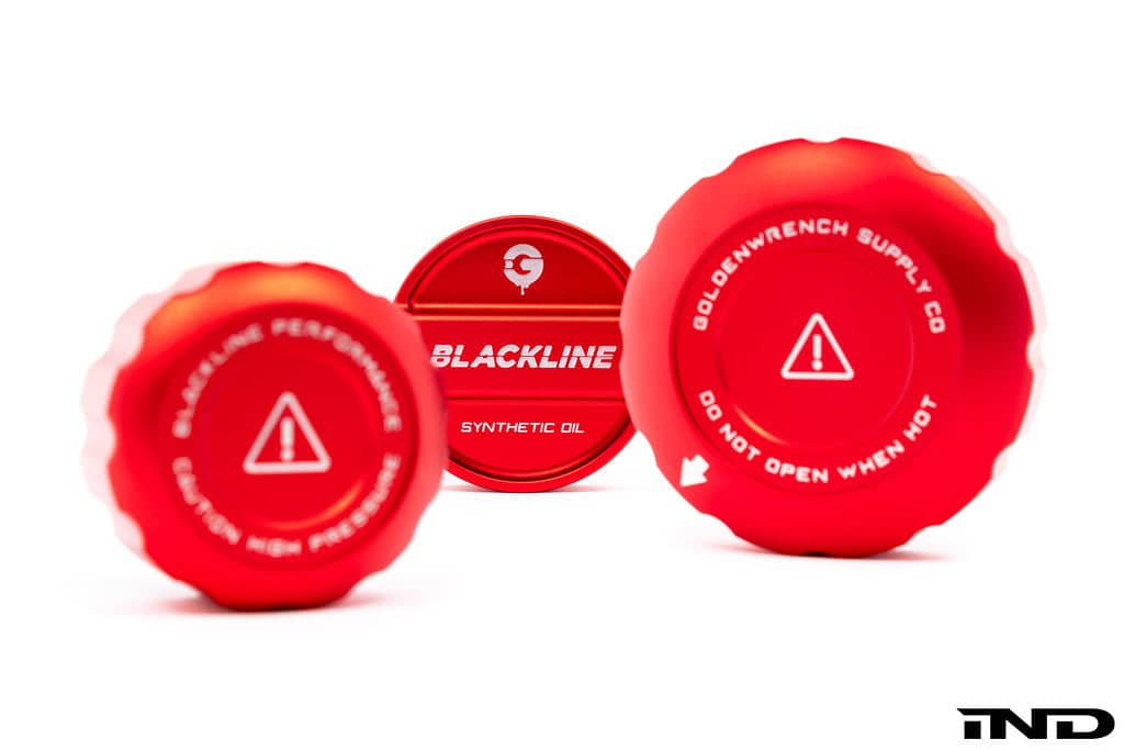 Kies-Motorsports IND Distribution Goldenwrench Blackline Performance BMW M Car (S63 / S68) Engine Cap Cover Set - Edition Red