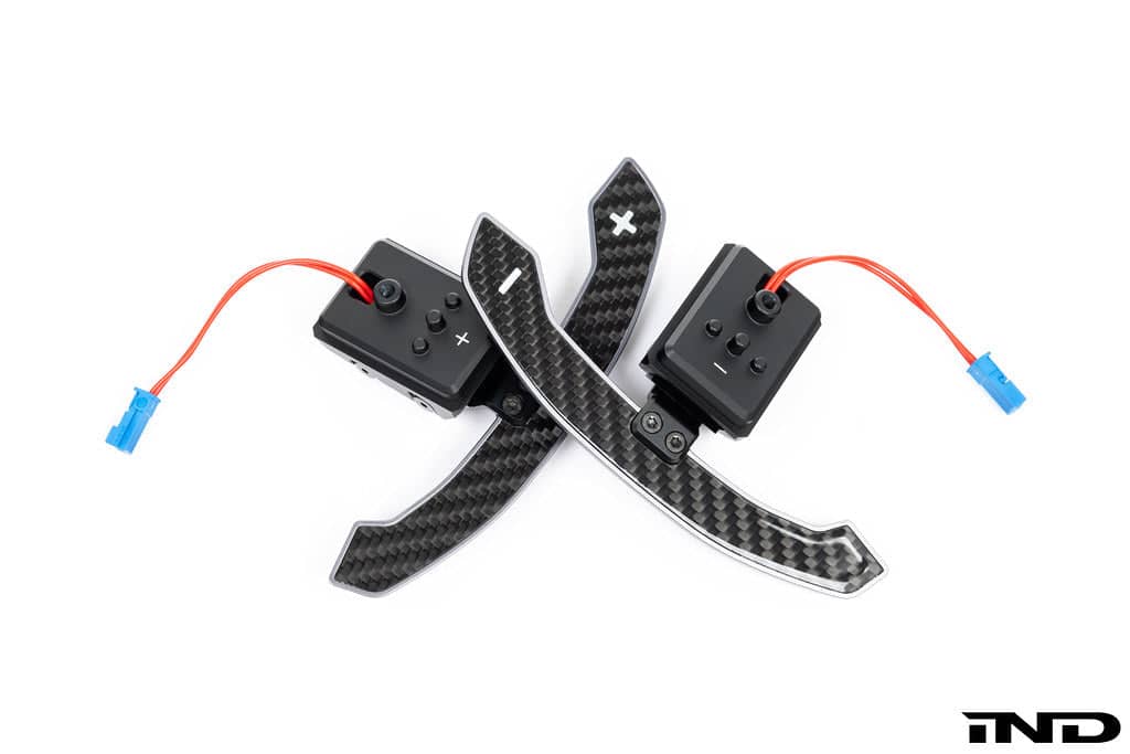 Kies-Motorsports IND Distribution JQ Werks / MadTrace BMW G-Chassis Clubsport Magnetic Shift Paddle Set - Carbon V3