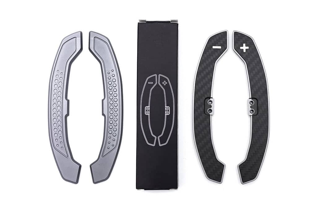 Kies-Motorsports IND Distribution JQ Werks / MadTrace BMW G-Chassis Clubsport Magnetic Shift Paddle Set - Carbon V3