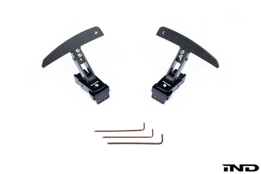 Kies-Motorsports IND Distribution JQ Werks / MadTrace Porsche Clubsport Magnetic Shift Paddle Set - Carbon