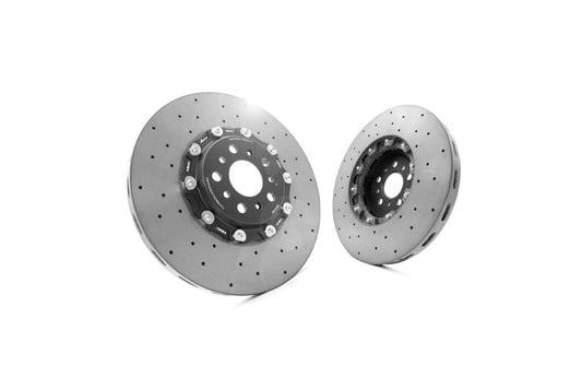 Kies-Motorsports iND Distribution MMX Performance G8X M2 / M3 / M4 2-Piece Floating Carbon Ceramic Rotor Conversion - Rear 370x24mm