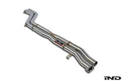 Kies-Motorsports IND Distribution Supersprint BMW E36 M3 Stainless Center X-Pipe 2x50mm - Non-Resonated