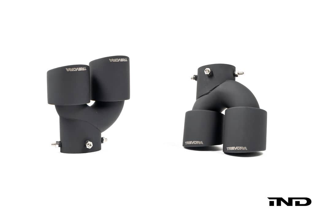 Kies-Motorsports IND Distribution TREVORA G42 / G2X 3 / 4 Series Cerakote Black Exhaust Tip Set