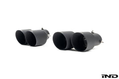 Kies-Motorsports IND Distribution TREVORA G42 / G2X 3 / 4 Series Cerakote Black Exhaust Tip Set
