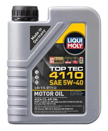 Kies-Motorsports Kies Bundles Liqui Moly Motor Oils - 5 Liter Bottles SAE 5W-40 Top Tec 4110