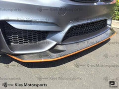 Kies-Motorsports Kies Carbon 2014-2021 BMW M3 (F80) & M4 (F82 / F83) GTS Style Carbon Fiber Front Lip (Adjustable 2 Piece)