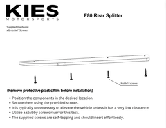Kies-Motorsports Kies Essential Lip Kits Kies Essential Exterior Trim Kit  BMW F80