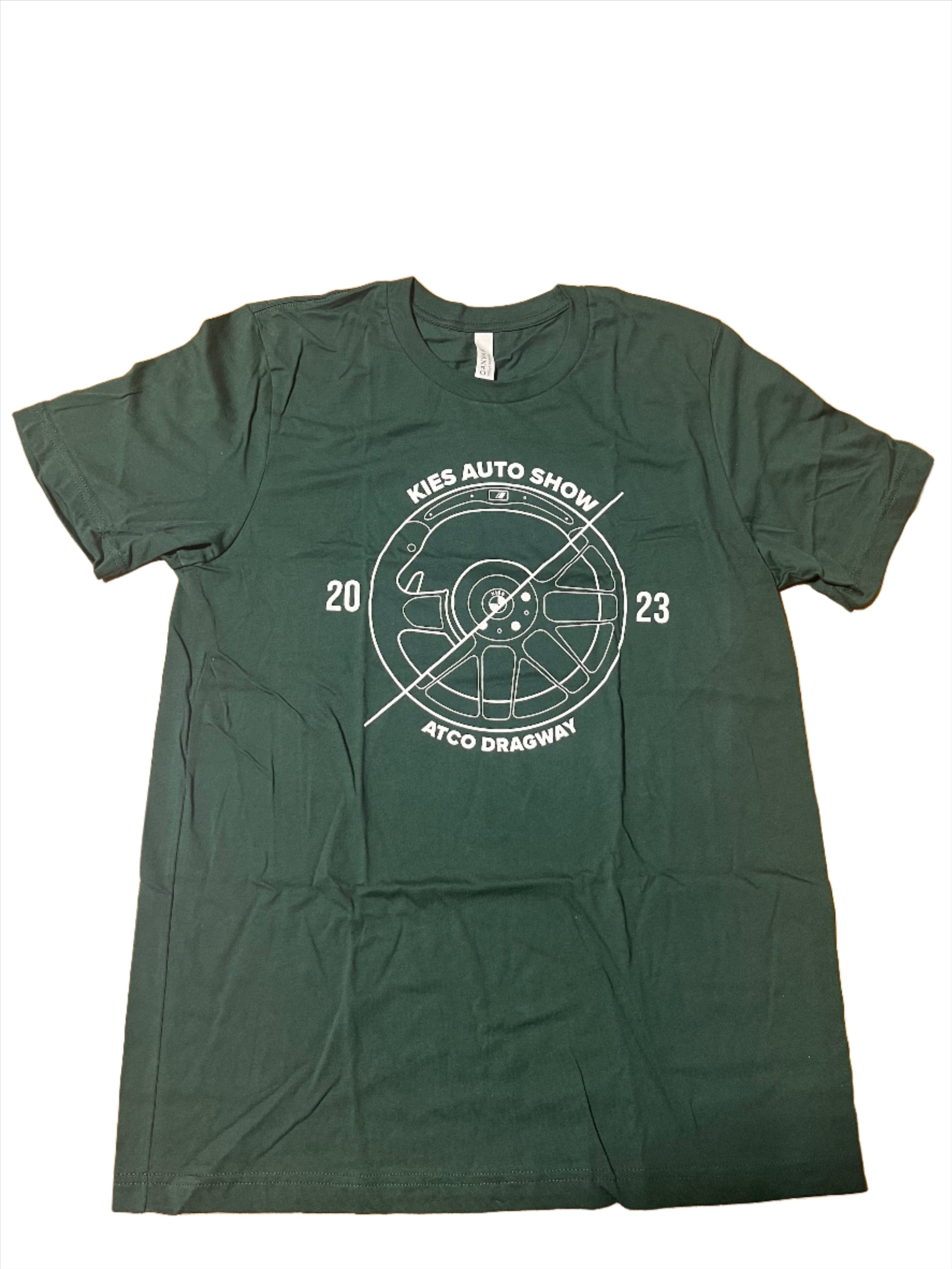 Kies-Motorsports Kies Merchandise Kies Motorsports Green 2023 Auto Show T Shirt