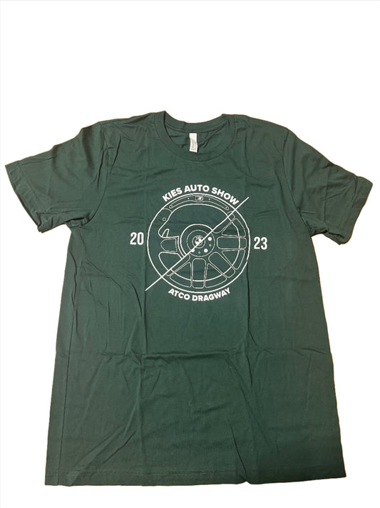 Kies-Motorsports Kies Merchandise Kies Motorsports Green 2023 Auto Show T Shirt