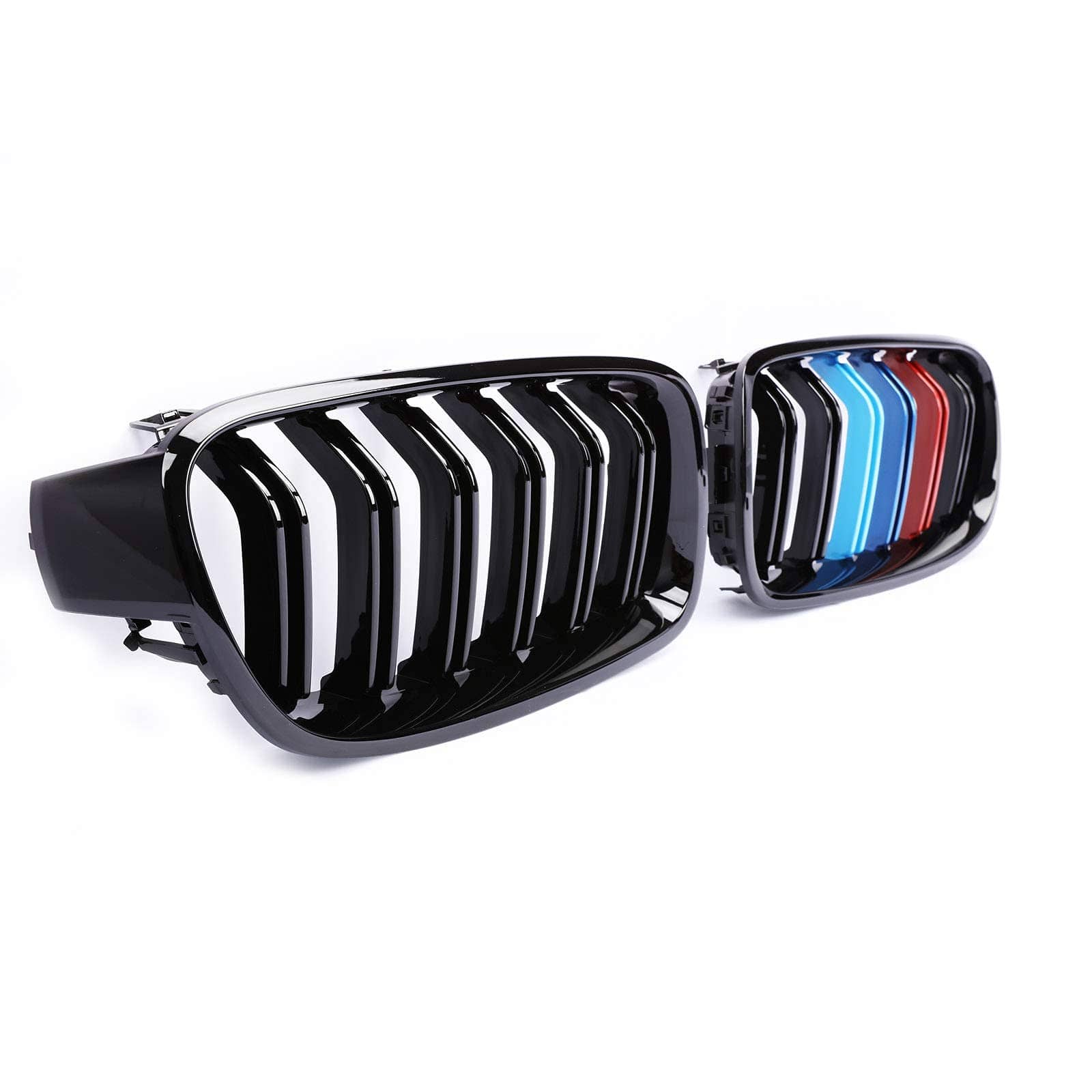 Kies-Motorsports Kies Motorsports 2012-2018 BMW 3 Series (F30) M3 Style Kidney Grilles (Various Finishes) Tri-Color
