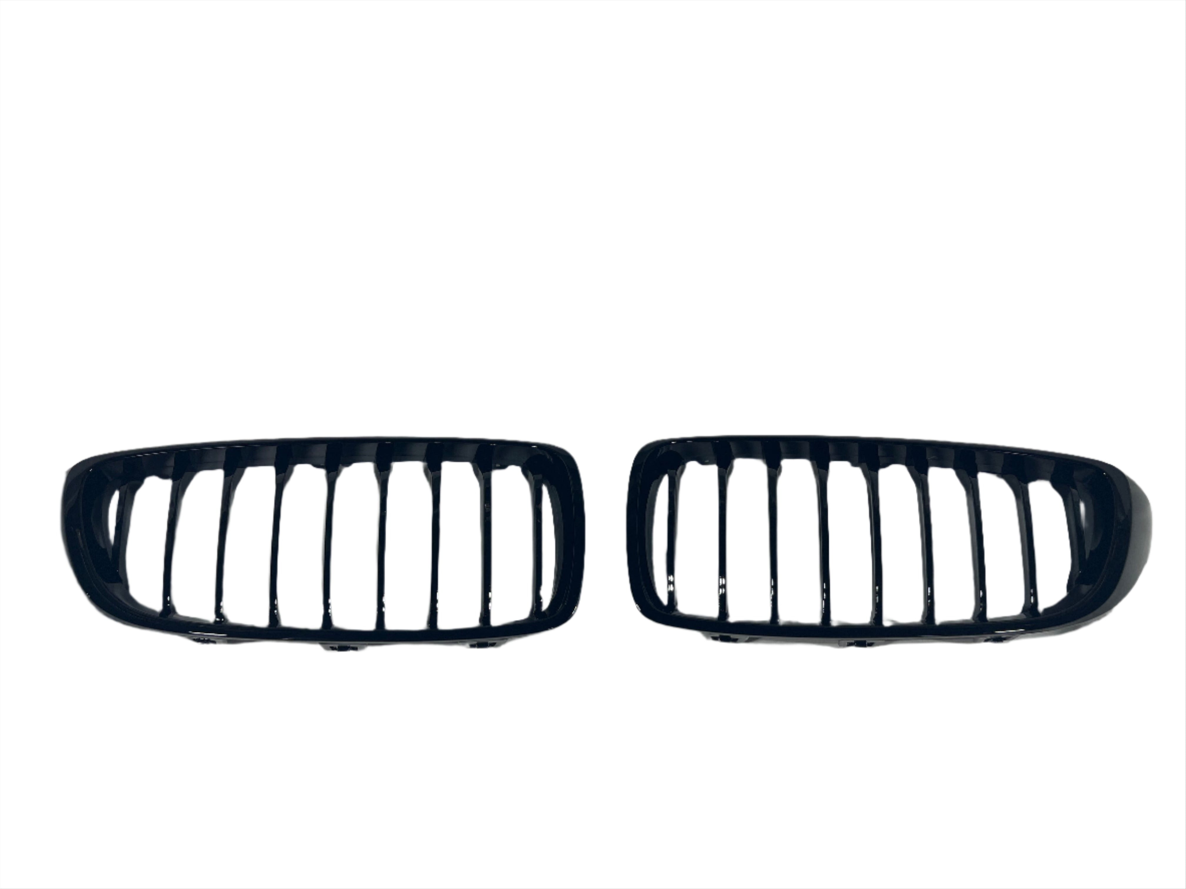 Kies-Motorsports Kies Motorsports 2014-2020 BMW 4 Series (F32 / F33 / F36) M4 Style Gloss Black Single Slat Kidney Grilles - Also Fits OEM F82 M4 & F80 M3