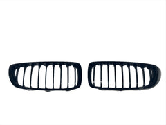 Kies-Motorsports Kies Motorsports 2014-2020 BMW 4 Series (F32 / F33 / F36) M4 Style Gloss Black Single Slat Kidney Grilles - Also Fits OEM F82 M4 & F80 M3