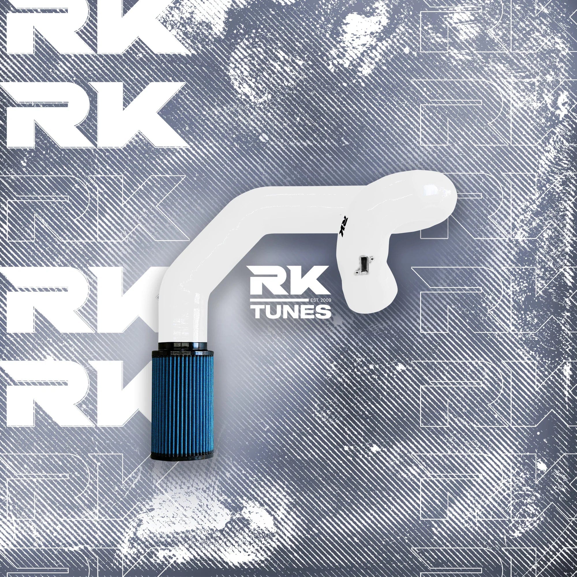 Kies-Motorsports Kies Motorsports BMW F-Series B58 Front Mount Intake White / Blue Air Filter