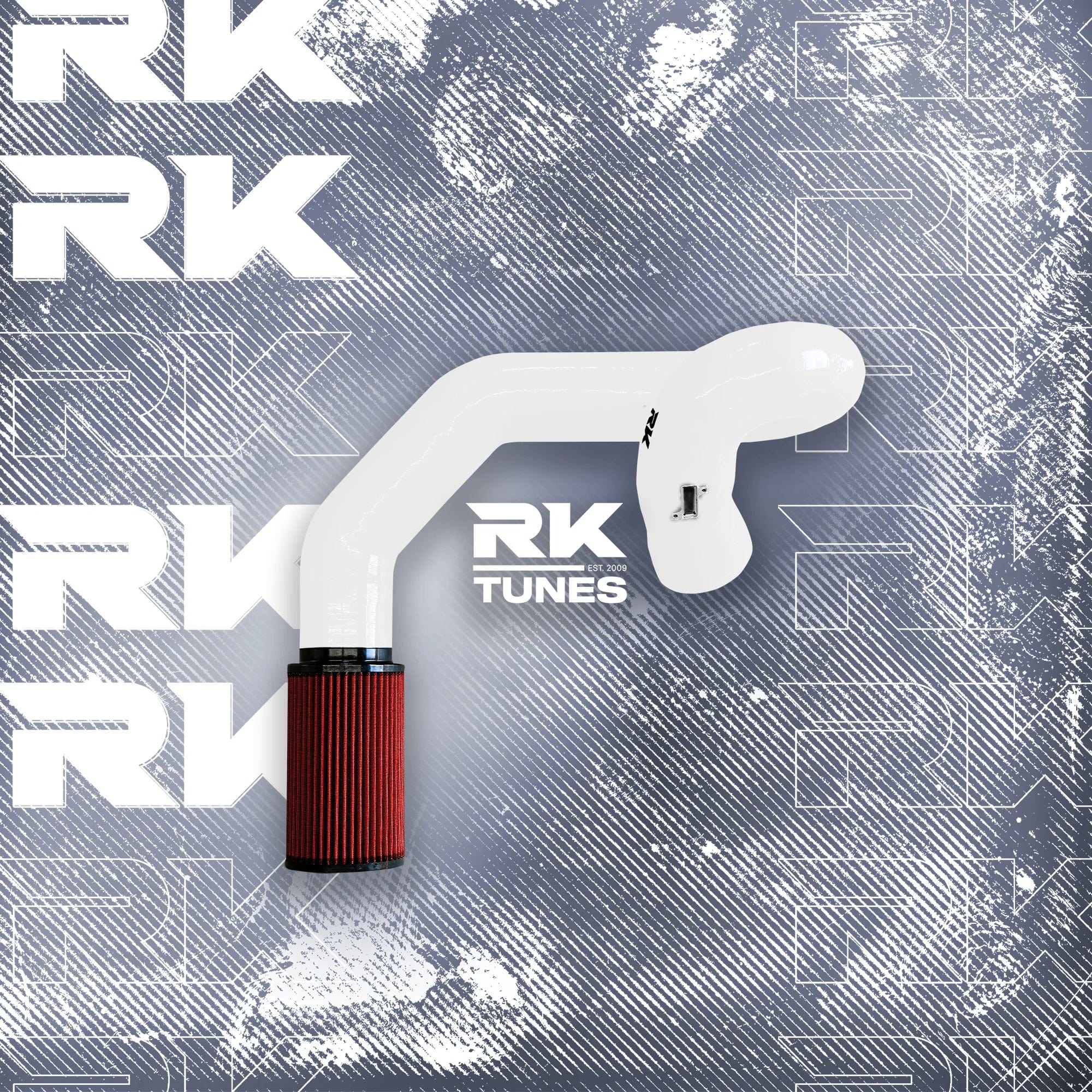 Kies-Motorsports Kies Motorsports BMW F-Series B58 Front Mount Intake White / Red Air Filter